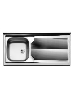 Lavello Inox 105x60 da appoggio 1vasca Sx
