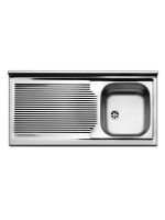 Lavello Inox 120x60 da appoggio 1vasca Dx