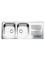 Lavello Atmosfera Inox 116x50 da incasso 2vasche Sx 