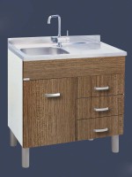 Sottolavello Sofia per lavelli Inox 80 cassetti Dx