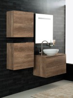 Unika sospesa 160 con lavabo d'appoggio